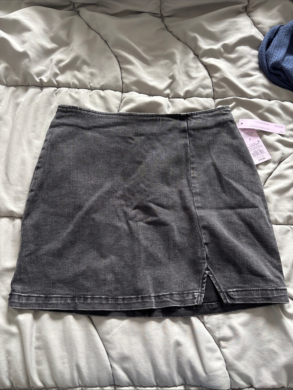 Black denim skirt wild fable